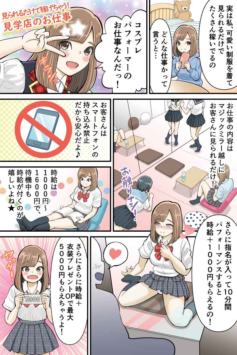 見学クラブの体験マンガ01